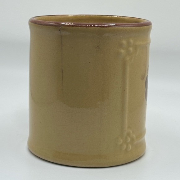 Vintage 70s ‘Fine Quality Coffee’ Mushroom Ceramic Mugs - Set of 2 Spice Brown - Picture 7 of 15